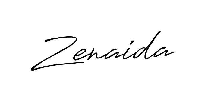 How to make Zenaida signature? Antro_Vectra_Bolder is a professional autograph style. Create handwritten signature for Zenaida name. Zenaida signature style 7 images and pictures png