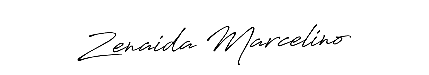 Use a signature maker to create a handwritten signature online. With this signature software, you can design (Antro_Vectra_Bolder) your own signature for name Zenaida Marcelino. Zenaida Marcelino signature style 7 images and pictures png