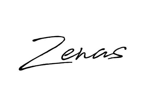 Zenas stylish signature style. Best Handwritten Sign (Antro_Vectra_Bolder) for my name. Handwritten Signature Collection Ideas for my name Zenas. Zenas signature style 7 images and pictures png
