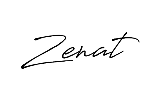 Make a beautiful signature design for name Zenat. Use this online signature maker to create a handwritten signature for free. Zenat signature style 7 images and pictures png