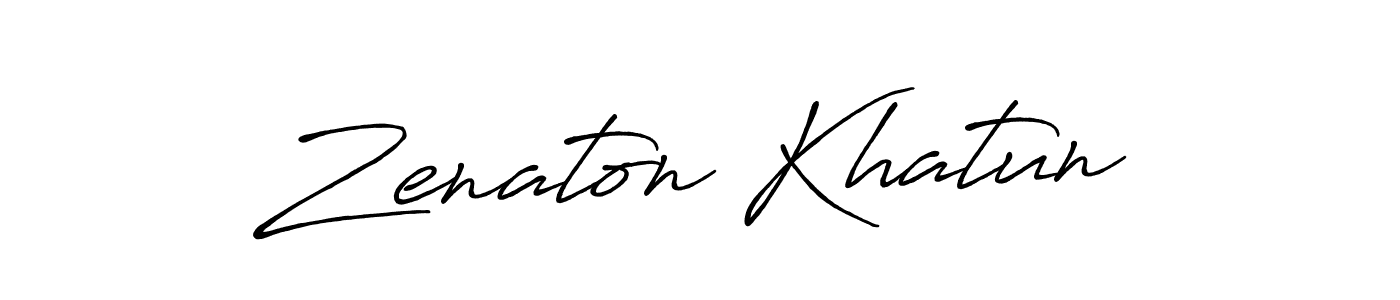 It looks lik you need a new signature style for name Zenaton Khatun. Design unique handwritten (Antro_Vectra_Bolder) signature with our free signature maker in just a few clicks. Zenaton Khatun signature style 7 images and pictures png