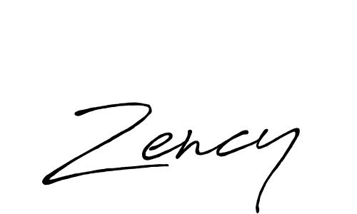 Design your own signature with our free online signature maker. With this signature software, you can create a handwritten (Antro_Vectra_Bolder) signature for name Zency. Zency signature style 7 images and pictures png