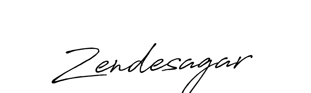 Zendesagar stylish signature style. Best Handwritten Sign (Antro_Vectra_Bolder) for my name. Handwritten Signature Collection Ideas for my name Zendesagar. Zendesagar signature style 7 images and pictures png