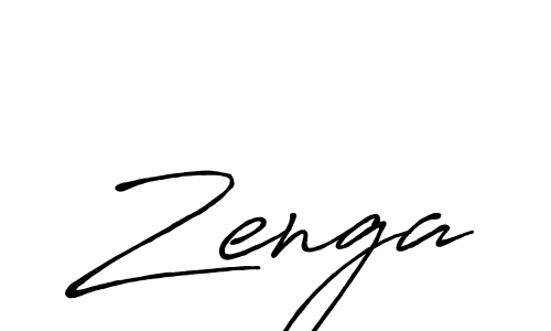 Make a beautiful signature design for name Zenga. With this signature (Antro_Vectra_Bolder) style, you can create a handwritten signature for free. Zenga signature style 7 images and pictures png