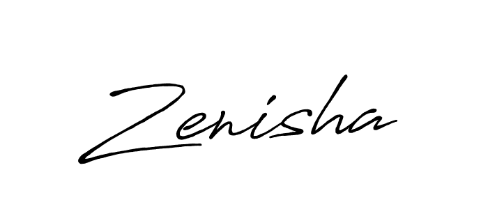 It looks lik you need a new signature style for name Zenisha. Design unique handwritten (Antro_Vectra_Bolder) signature with our free signature maker in just a few clicks. Zenisha signature style 7 images and pictures png