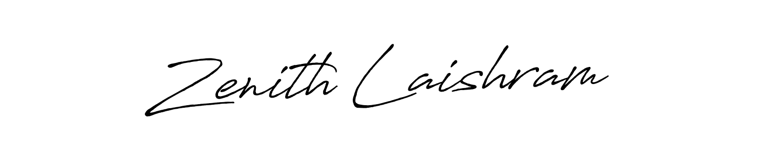 Antro_Vectra_Bolder is a professional signature style that is perfect for those who want to add a touch of class to their signature. It is also a great choice for those who want to make their signature more unique. Get Zenith Laishram name to fancy signature for free. Zenith Laishram signature style 7 images and pictures png