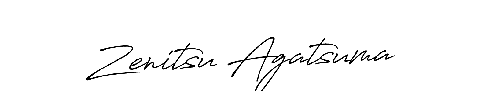 It looks lik you need a new signature style for name Zenitsu Agatsuma. Design unique handwritten (Antro_Vectra_Bolder) signature with our free signature maker in just a few clicks. Zenitsu Agatsuma signature style 7 images and pictures png
