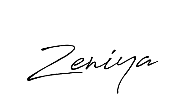 Zeniya stylish signature style. Best Handwritten Sign (Antro_Vectra_Bolder) for my name. Handwritten Signature Collection Ideas for my name Zeniya. Zeniya signature style 7 images and pictures png
