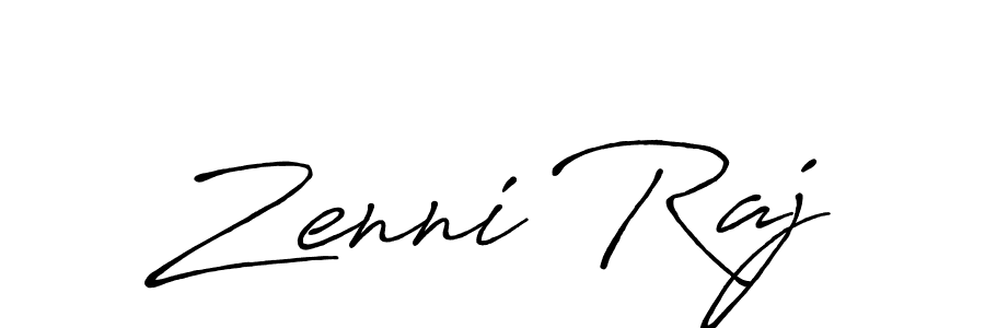 Zenni Raj stylish signature style. Best Handwritten Sign (Antro_Vectra_Bolder) for my name. Handwritten Signature Collection Ideas for my name Zenni Raj. Zenni Raj signature style 7 images and pictures png