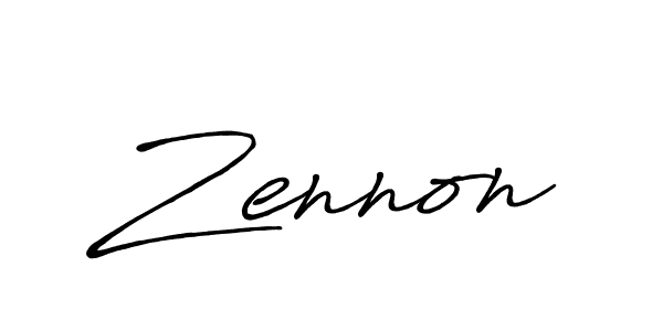 Use a signature maker to create a handwritten signature online. With this signature software, you can design (Antro_Vectra_Bolder) your own signature for name Zennon. Zennon signature style 7 images and pictures png