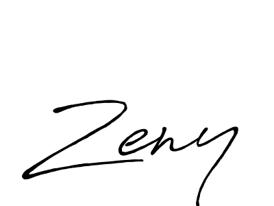 Make a beautiful signature design for name Zeny. With this signature (Antro_Vectra_Bolder) style, you can create a handwritten signature for free. Zeny signature style 7 images and pictures png