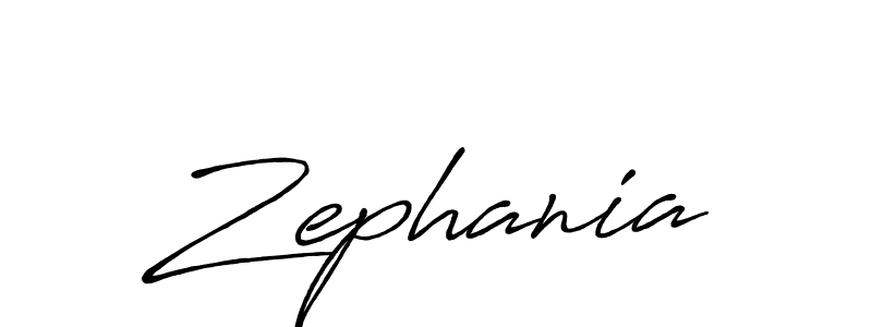 How to make Zephania name signature. Use Antro_Vectra_Bolder style for creating short signs online. This is the latest handwritten sign. Zephania signature style 7 images and pictures png