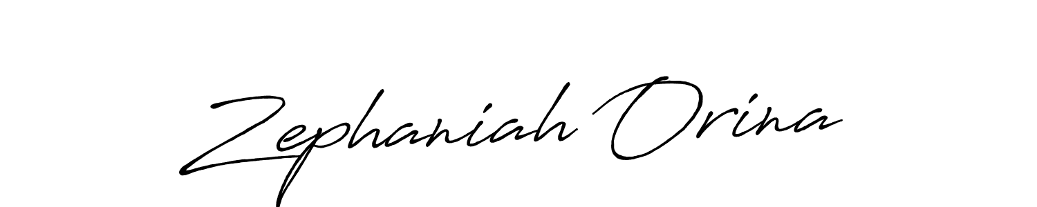How to make Zephaniah Orina signature? Antro_Vectra_Bolder is a professional autograph style. Create handwritten signature for Zephaniah Orina name. Zephaniah Orina signature style 7 images and pictures png
