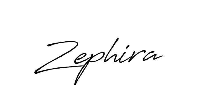 Create a beautiful signature design for name Zephira. With this signature (Antro_Vectra_Bolder) fonts, you can make a handwritten signature for free. Zephira signature style 7 images and pictures png