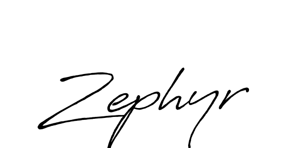 Make a beautiful signature design for name Zephyr. With this signature (Antro_Vectra_Bolder) style, you can create a handwritten signature for free. Zephyr signature style 7 images and pictures png