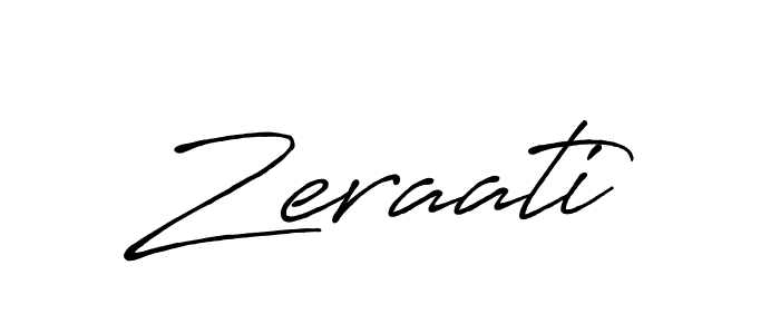How to make Zeraati signature? Antro_Vectra_Bolder is a professional autograph style. Create handwritten signature for Zeraati name. Zeraati signature style 7 images and pictures png
