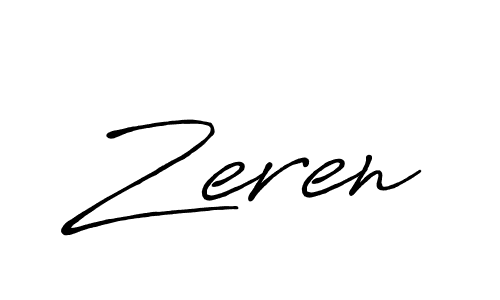 Create a beautiful signature design for name Zeren. With this signature (Antro_Vectra_Bolder) fonts, you can make a handwritten signature for free. Zeren signature style 7 images and pictures png