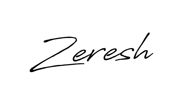 Design your own signature with our free online signature maker. With this signature software, you can create a handwritten (Antro_Vectra_Bolder) signature for name Zeresh. Zeresh signature style 7 images and pictures png