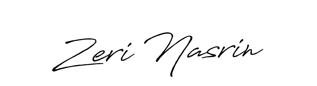 Use a signature maker to create a handwritten signature online. With this signature software, you can design (Antro_Vectra_Bolder) your own signature for name Zeri Nasrin. Zeri Nasrin signature style 7 images and pictures png