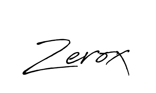Create a beautiful signature design for name Zerox. With this signature (Antro_Vectra_Bolder) fonts, you can make a handwritten signature for free. Zerox signature style 7 images and pictures png