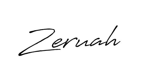 Once you've used our free online signature maker to create your best signature Antro_Vectra_Bolder style, it's time to enjoy all of the benefits that Zeruah name signing documents. Zeruah signature style 7 images and pictures png