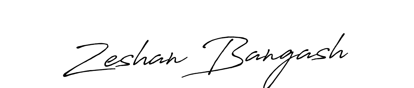 Make a beautiful signature design for name Zeshan Bangash. Use this online signature maker to create a handwritten signature for free. Zeshan Bangash signature style 7 images and pictures png