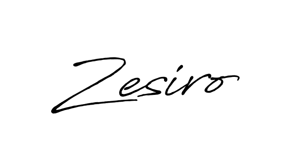 Design your own signature with our free online signature maker. With this signature software, you can create a handwritten (Antro_Vectra_Bolder) signature for name Zesiro. Zesiro signature style 7 images and pictures png