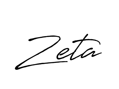 Design your own signature with our free online signature maker. With this signature software, you can create a handwritten (Antro_Vectra_Bolder) signature for name Zeta. Zeta signature style 7 images and pictures png
