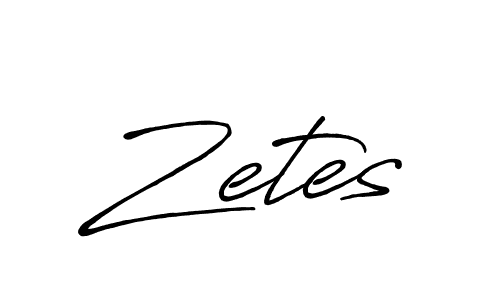 How to make Zetes signature? Antro_Vectra_Bolder is a professional autograph style. Create handwritten signature for Zetes name. Zetes signature style 7 images and pictures png