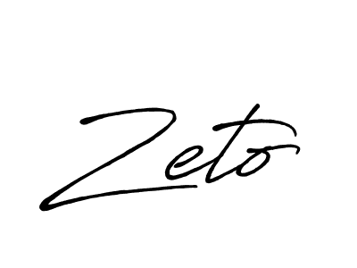 Zeto stylish signature style. Best Handwritten Sign (Antro_Vectra_Bolder) for my name. Handwritten Signature Collection Ideas for my name Zeto. Zeto signature style 7 images and pictures png