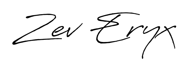 Elevate your brand with a stunning Zev Eryx eSignature. The Antro_Vectra_Bolder style provides a balanced, flowing aesthetic for everyday signing. Zev Eryx signature style 7 images and pictures png