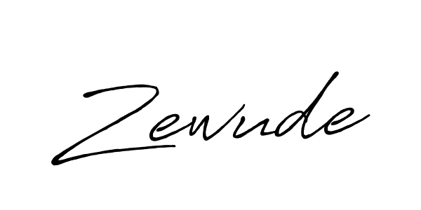 Use a signature maker to create a handwritten signature online. With this signature software, you can design (Antro_Vectra_Bolder) your own signature for name Zewude. Zewude signature style 7 images and pictures png