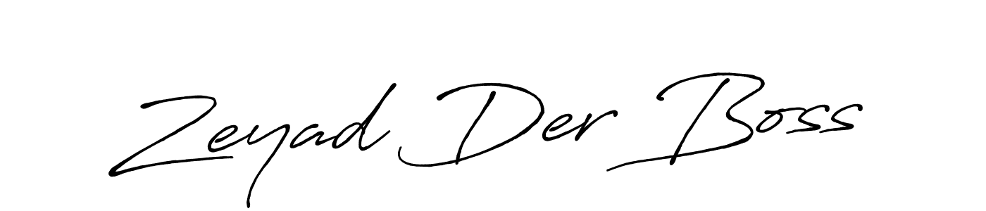 Design your own signature with our free online signature maker. With this signature software, you can create a handwritten (Antro_Vectra_Bolder) signature for name Zeyad Der Boss. Zeyad Der Boss signature style 7 images and pictures png