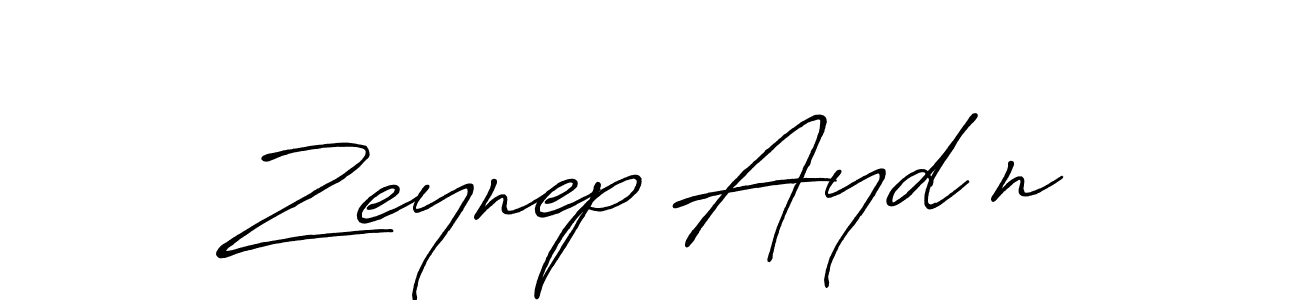 Create a beautiful signature design for name Zeynep Aydın. With this signature (Antro_Vectra_Bolder) fonts, you can make a handwritten signature for free. Zeynep Aydın signature style 7 images and pictures png