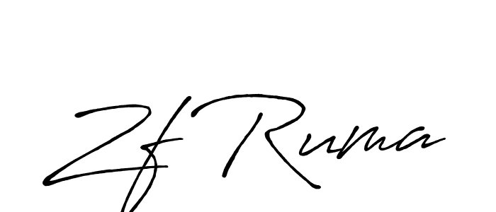 Antro_Vectra_Bolder is a professional signature style that is perfect for those who want to add a touch of class to their signature. It is also a great choice for those who want to make their signature more unique. Get Zf Ruma name to fancy signature for free. Zf Ruma signature style 7 images and pictures png