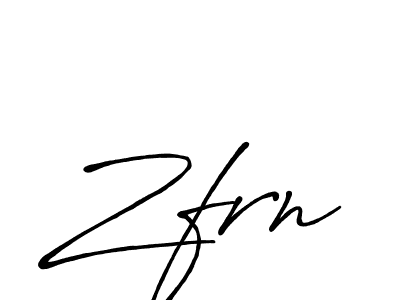 Make a beautiful signature design for name Zfrn. Use this online signature maker to create a handwritten signature for free. Zfrn signature style 7 images and pictures png