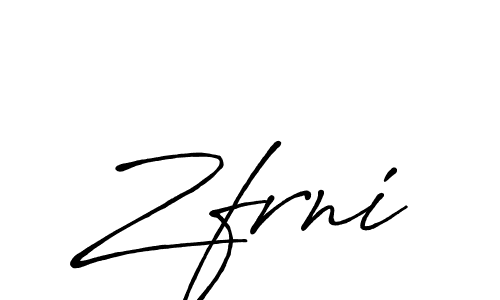 Zfrni stylish signature style. Best Handwritten Sign (Antro_Vectra_Bolder) for my name. Handwritten Signature Collection Ideas for my name Zfrni. Zfrni signature style 7 images and pictures png