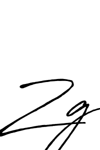 Create a beautiful signature design for name Zg. With this signature (Antro_Vectra_Bolder) fonts, you can make a handwritten signature for free. Zg signature style 7 images and pictures png