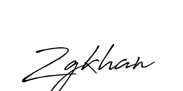 How to make Zgkhan signature? Antro_Vectra_Bolder is a professional autograph style. Create handwritten signature for Zgkhan name. Zgkhan signature style 7 images and pictures png