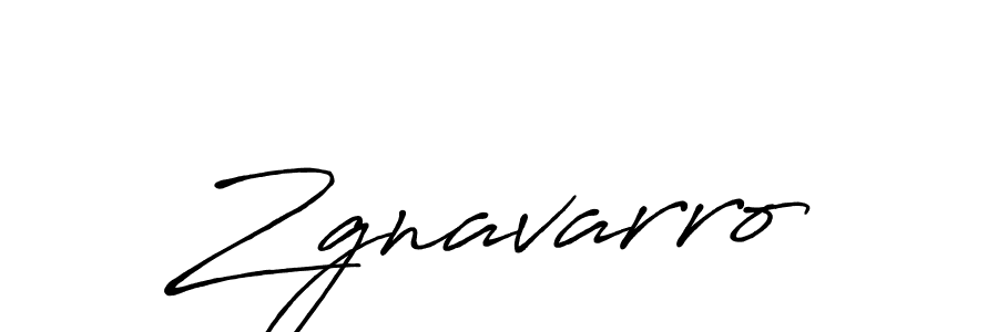 How to make Zgnavarro name signature. Use Antro_Vectra_Bolder style for creating short signs online. This is the latest handwritten sign. Zgnavarro signature style 7 images and pictures png