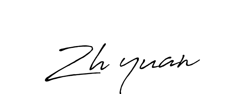 Create a beautiful signature design for name Zhyuan. With this signature (Antro_Vectra_Bolder) fonts, you can make a handwritten signature for free. Zhyuan signature style 7 images and pictures png
