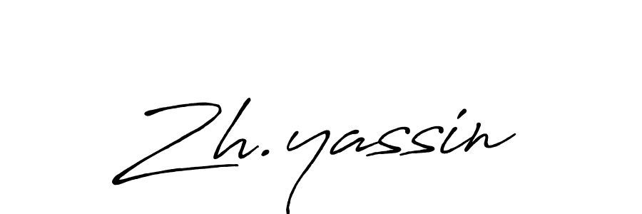 if you are searching for the best signature style for your name Zh.yassin. so please give up your signature search. here we have designed multiple signature styles  using Antro_Vectra_Bolder. Zh.yassin signature style 7 images and pictures png