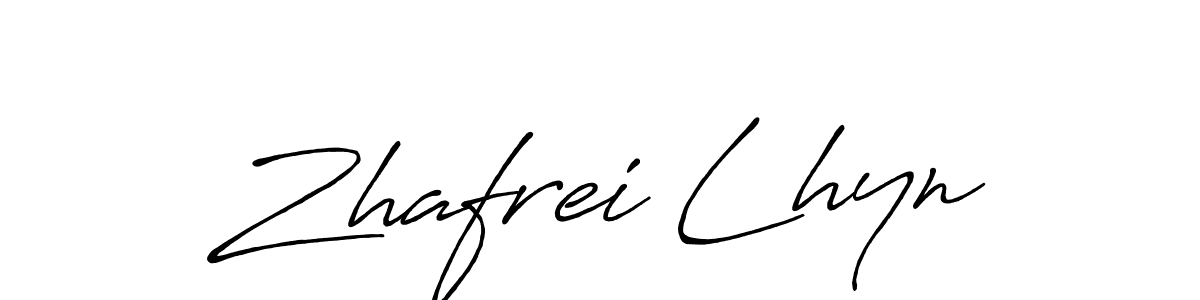 Similarly Antro_Vectra_Bolder is the best handwritten signature design. Signature creator online .You can use it as an online autograph creator for name Zhafrei Lhyn. Zhafrei Lhyn signature style 7 images and pictures png