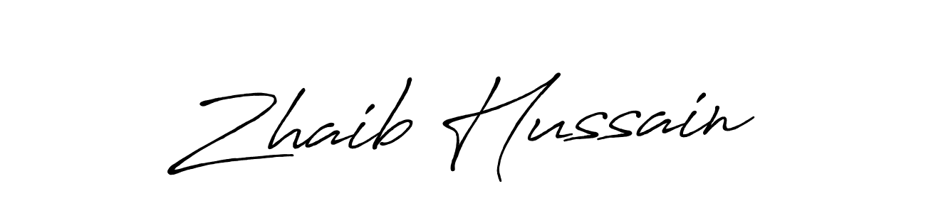 How to make Zhaib Hussain signature? Antro_Vectra_Bolder is a professional autograph style. Create handwritten signature for Zhaib Hussain name. Zhaib Hussain signature style 7 images and pictures png