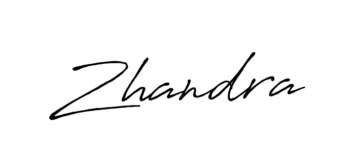 Zhandra stylish signature style. Best Handwritten Sign (Antro_Vectra_Bolder) for my name. Handwritten Signature Collection Ideas for my name Zhandra. Zhandra signature style 7 images and pictures png