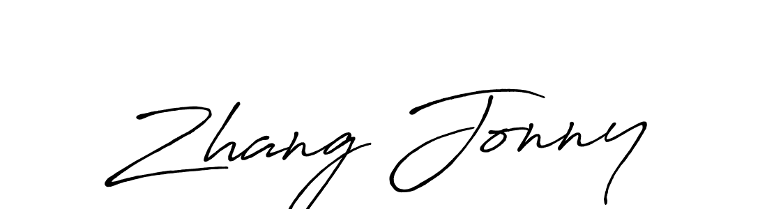 Design your own signature with our free online signature maker. With this signature software, you can create a handwritten (Antro_Vectra_Bolder) signature for name Zhang Jonny. Zhang Jonny signature style 7 images and pictures png