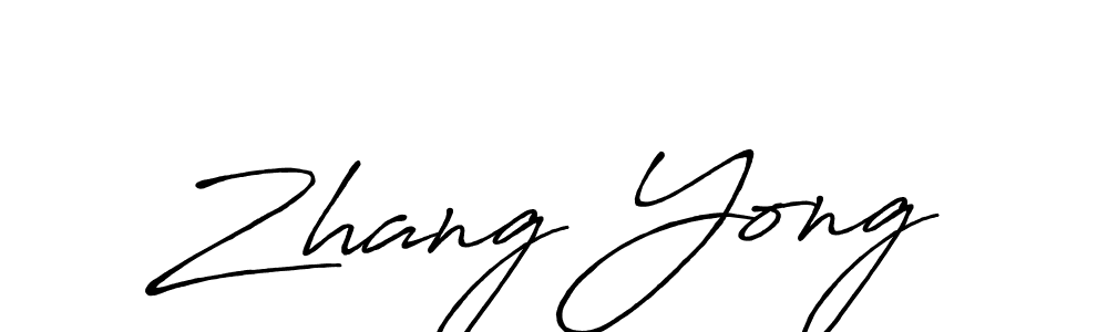 It looks lik you need a new signature style for name Zhang Yong. Design unique handwritten (Antro_Vectra_Bolder) signature with our free signature maker in just a few clicks. Zhang Yong signature style 7 images and pictures png