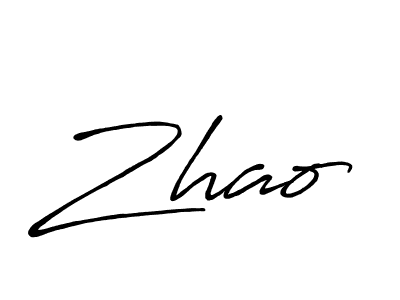 Zhao stylish signature style. Best Handwritten Sign (Antro_Vectra_Bolder) for my name. Handwritten Signature Collection Ideas for my name Zhao. Zhao signature style 7 images and pictures png