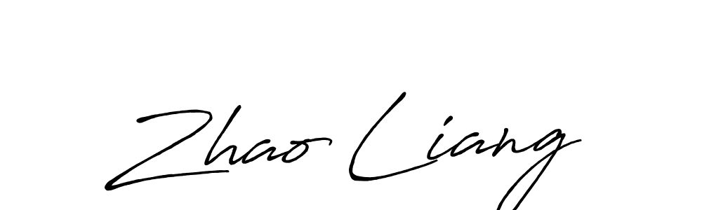 Once you've used our free online signature maker to create your best signature Antro_Vectra_Bolder style, it's time to enjoy all of the benefits that Zhao Liang name signing documents. Zhao Liang signature style 7 images and pictures png