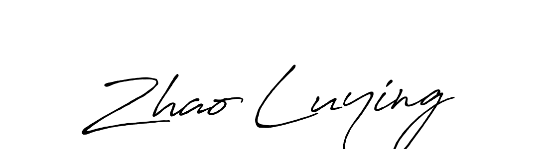 Use a signature maker to create a handwritten signature online. With this signature software, you can design (Antro_Vectra_Bolder) your own signature for name Zhao Luying. Zhao Luying signature style 7 images and pictures png